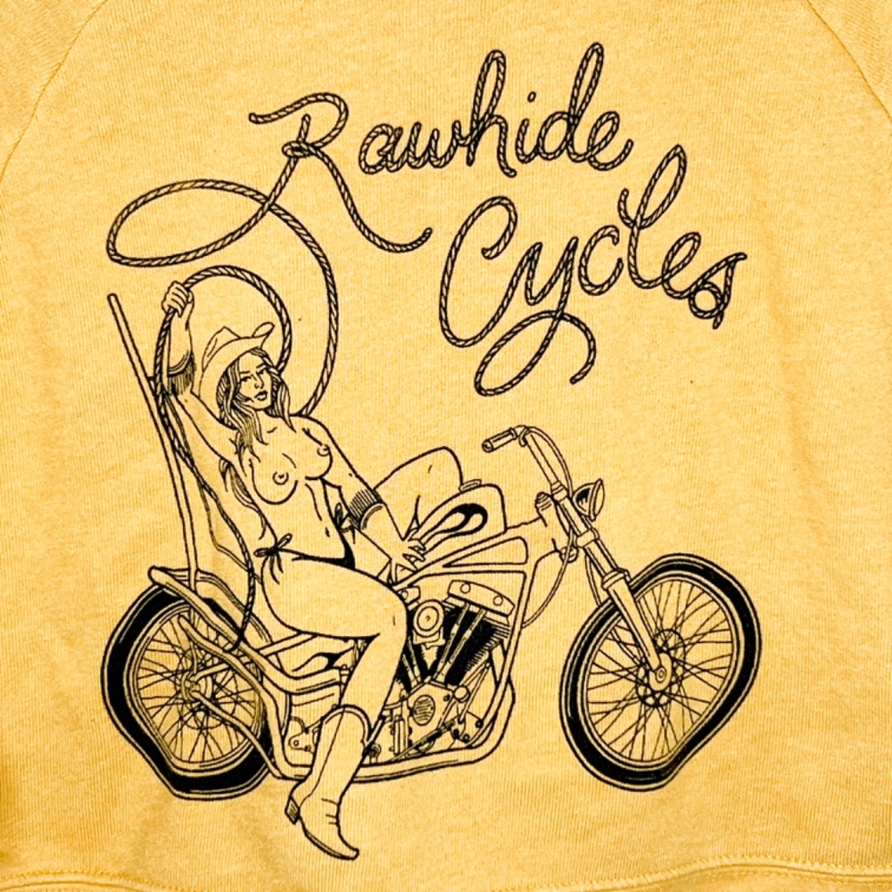 Rawhide Cycles | Rawhide Rodeo Queen Crop Crewneck Medium - Picture 5 of 8
